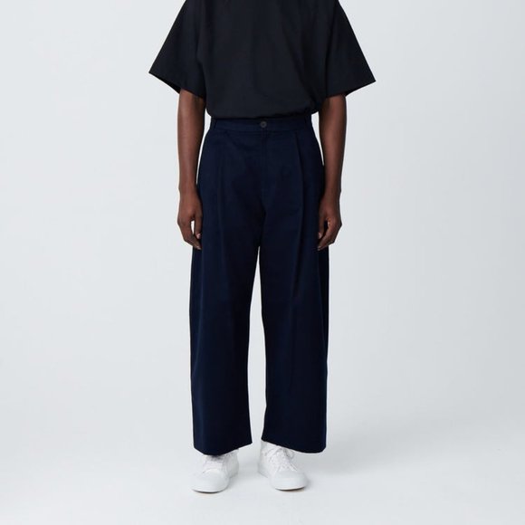 Studio Nicholson navy Sorte pants/trousers, size L - Picture 1 of 10